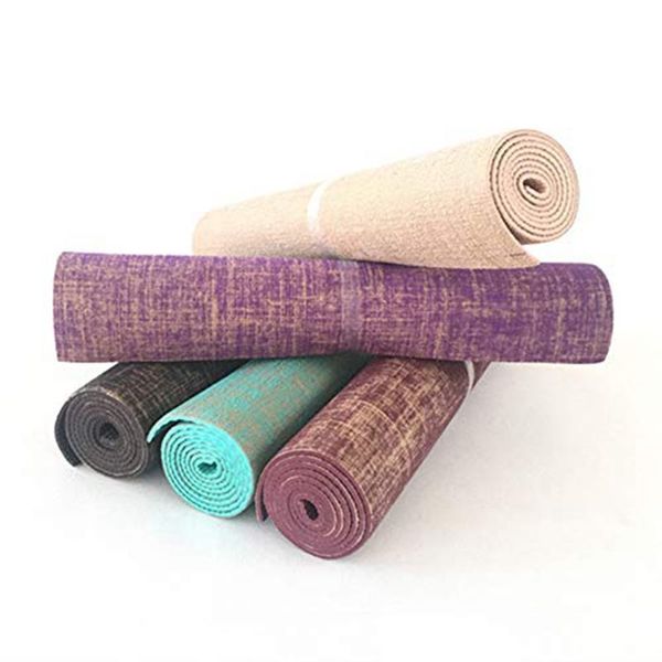 

yoga mats 6mm pvc non-slip for fitness tasteless brand pilates mat 5 color gym exercise sport pads with bag