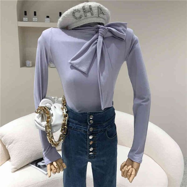 

spring summer 2021 women's niche design thin lace collar up sleeve shirt, White
