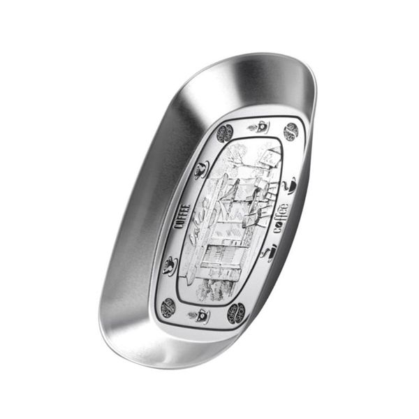 

dishes & plates 1pc home snack plate iron candy storage container for (sliver)