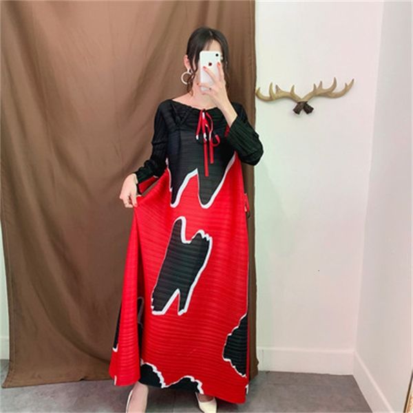 

dress fashion geometric print clever lines inside long sleeve tie, Black;gray