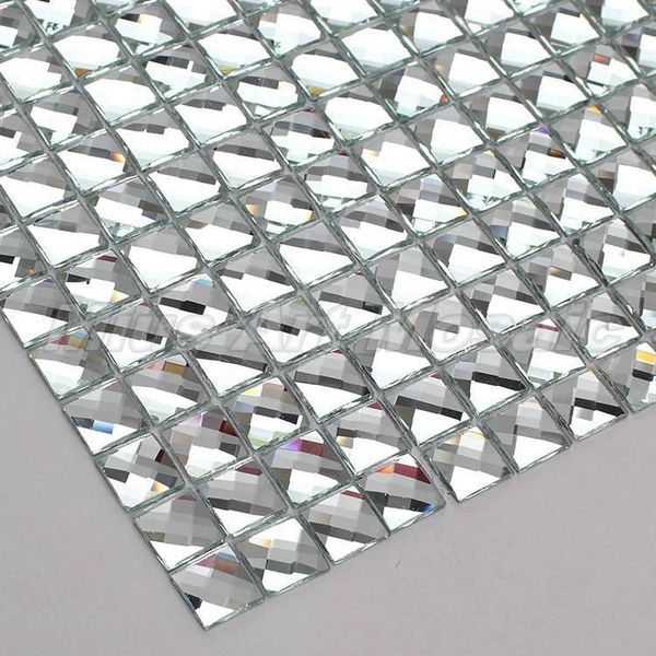 

wallpapers 13 edges beveled mirror diamond glass mosaic tiles for wall showeroom kyv display cabinet wallper diy decorate
