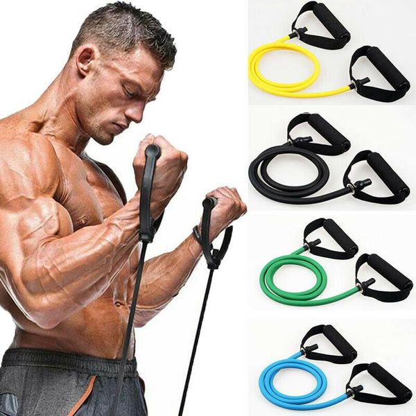 

resistance gym bands workout exercise yoga crossfit fitness strength tube pull up