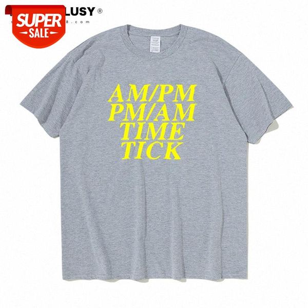 

personalized time english alphabet printing men's casual t-shirt #q24p, White;black