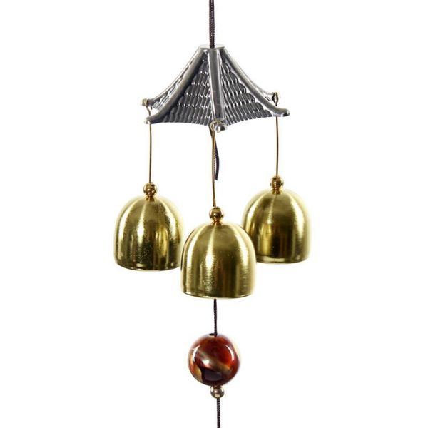 

decorative objects & figurines magideal brass big metal bells wind chime feng shui home garden hanging decor roof-fortune oriental chinese l