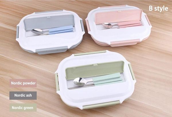 

dinnerware sets 304 stainless steel japanese lunch boxs with compartments microwave bento box containers for kids school picnic contain