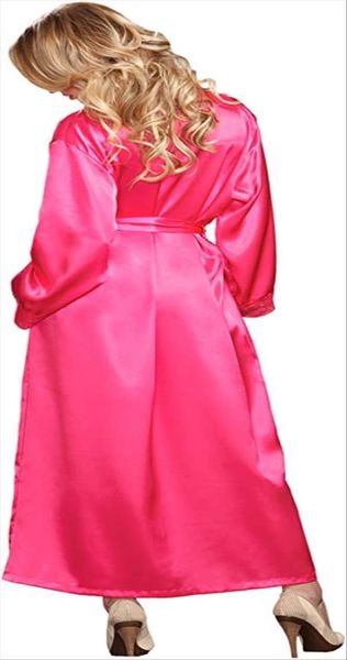 

3xl silk satin long womens sleepwears bathrobe wedding lace robe kimono feminino bath night plus size peignoir femme 35, Black;red