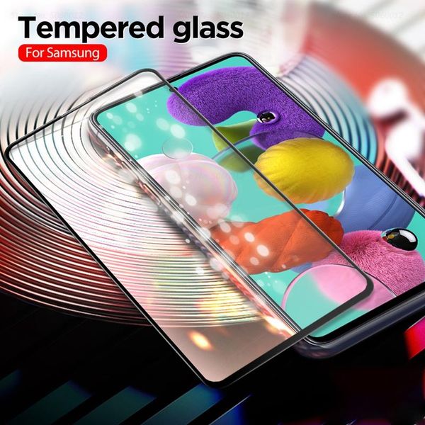 

tempered glass for a51 a71 screen protector galaxy a 51 71 sm-a515f a515 sm-a715f full cover safety cell phone protectors