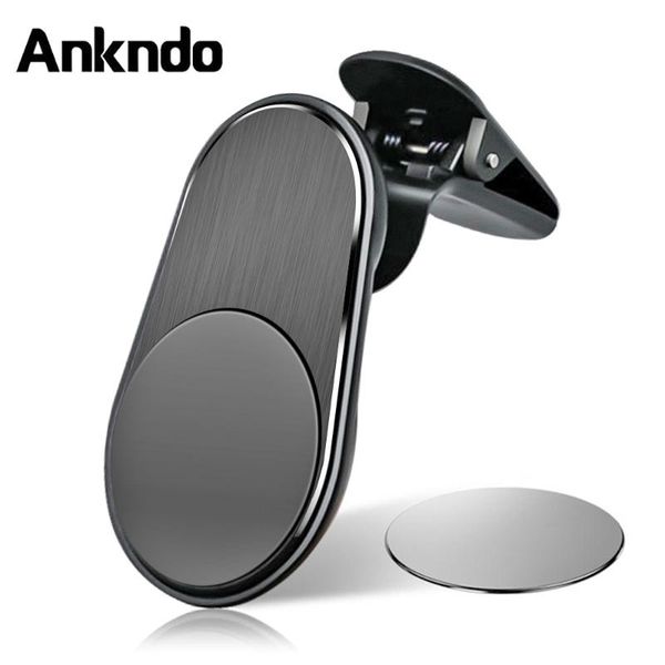 

magnetic car phone holder airvent clips rotating stand magnet mini mobile gps mount charging support cell mounts & holders