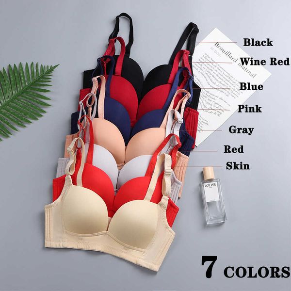 

smooth and 2087 comfortable large size underwear without steel ring, Red;black