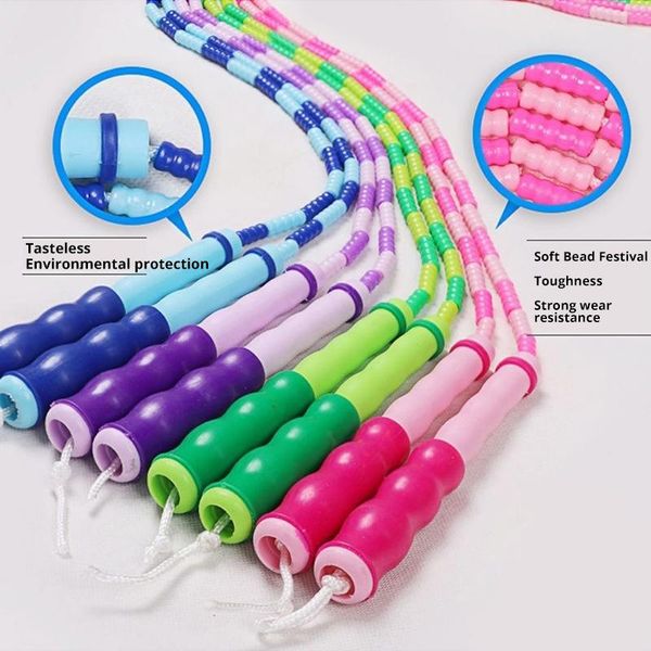 

jump ropes 2.8m soft bead like bamboo skipping rope tpu sports equipments and fitness jumprope workout training