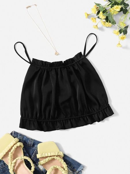 

tied open back ruched bust cami 23hc#, White