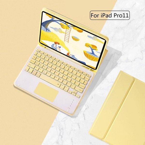 

for pro11 2021 ultra slim smart cover bluetooth touchpad keyboard case keyboards