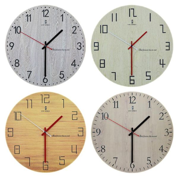 

american creative wood wall clock vintage living room big silent clocks watches home decors habby chic decoration gift