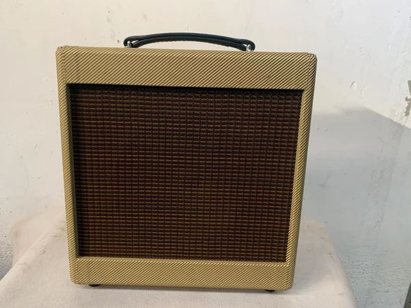 

custom handwired tweed champ guitar amp combo volume tone eminence 10 inch speaker 5w