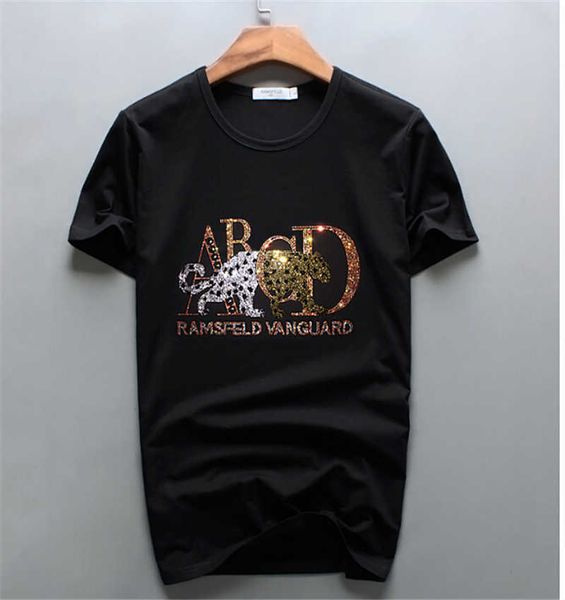 

men's t-shirts hip-hop street mode of summer casual diamond design v9mu, White;black