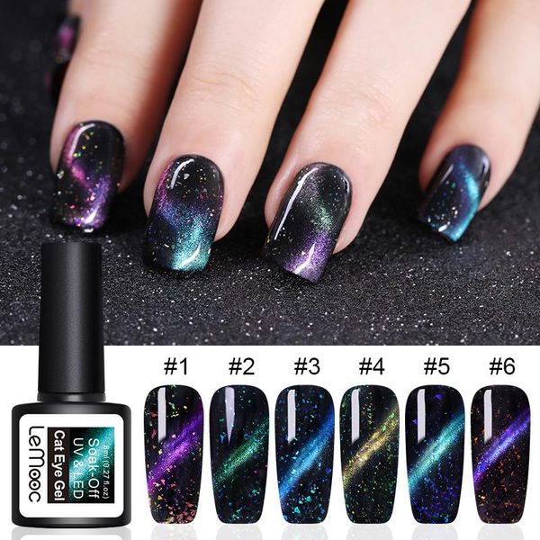 

nail gel 3d chameleon thermal uv varnish 8ml magic sparkly cat eye polish magnetic soak off maquillajes, Red;pink