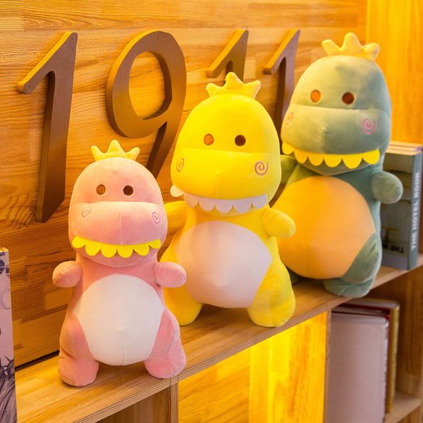 

plush toy soft cartoon big tooth dinosaur pillow little doll creative gift