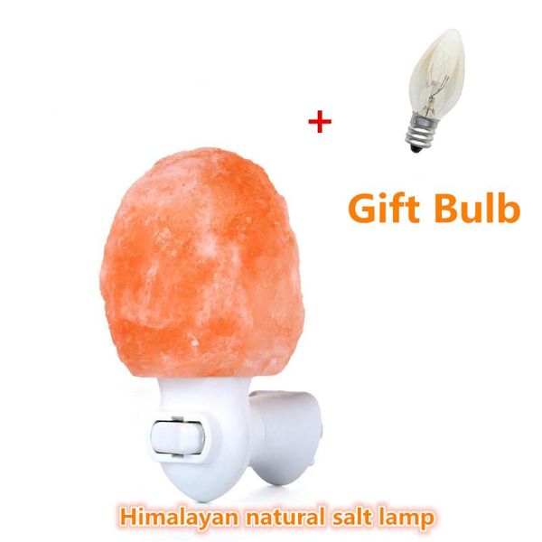 

night lights himalayan led salt lamp natural crystal hand carved light home dÃ©cor air purifying with plug