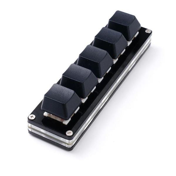 

keyboards 5 key mini mechanical keyboard for lapcomputer usb custom macro poshop drawing programming osu gaming keycaps