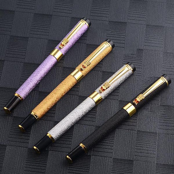 

business metal fountain pen classic luxury design 0.7mm nib student office supplies school gift stationery pens