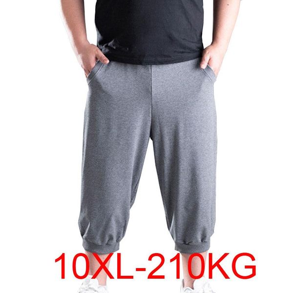 

men's pants spring summer men 10xl waist 185cm 9xl plus size, Black