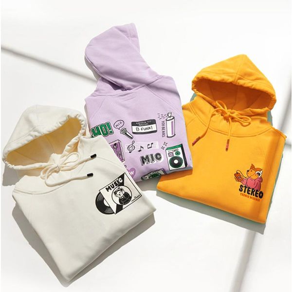 

women's hoodies & sweatshirts women hoodie anime spring autumn gothic clothes brand men casual sweatshirt solid pullover cute, Black