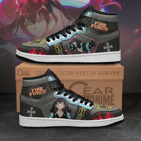 

fire force tamaki kotatsu sneakers custom anime sho