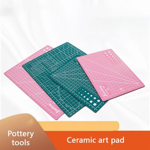 

craft tools pottery cutting pad manual deskstudents use diy art workbench double-sided scale board model pvc non-slip mat