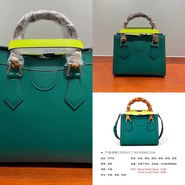 

zuer's same texture leather bamboo bag sling shoulder messenger portable tote women's bag fashion handbags
