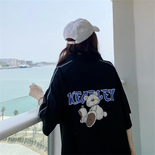 

women's t-shirt retro ins wear print tshirt, White
