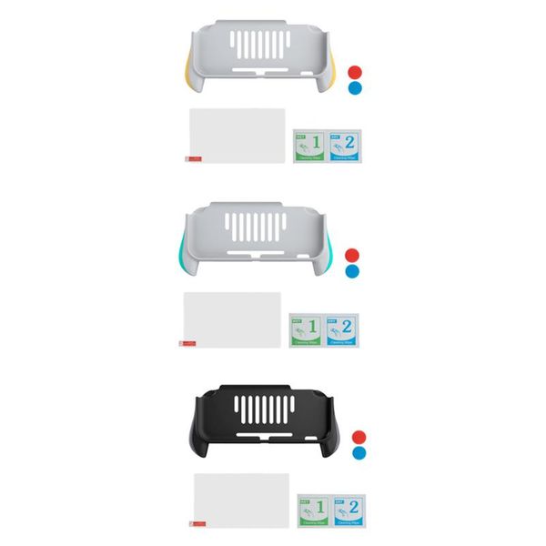 

game controllers & joysticks plastic fit for switch lite controller protective grip gamepad joystick handle stand holder set with c