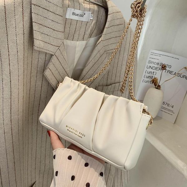

evening bags womens handbags design 2021 fashion pleated chain women's bag purses
