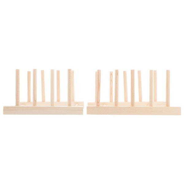 

other home decor 2pcs household multi-functional shelving wood shelf bowl dish for
