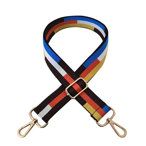 

bag parts & accessories women removable strap adjustable handle rainbow shoulder bags belt wide straps diy handbag, Black