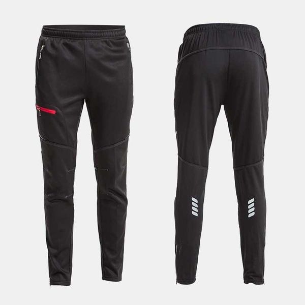 

long sleeve cycling suit men's women's autumn and winter fleece thickened mountain bike riding pants sportswear, Black;white