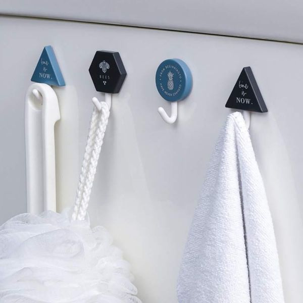 

hooks & rails key hanging hook wall door clothing hanger self-adhesive sundries sticky holder decoration