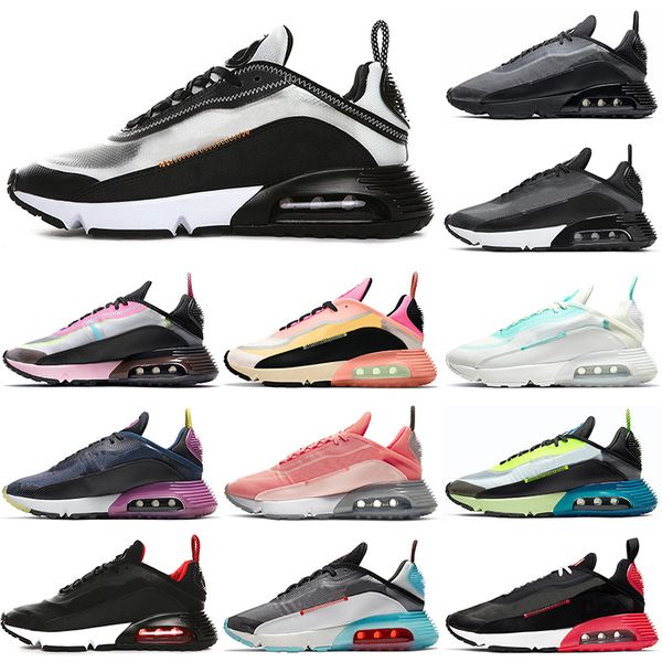 

2090 Running shoes 2090s men women Aurora Green bred fire pink chile red auqa Blue Force USA clean white pure platinum sneakers trainers outdoor size 36-45, Black grape