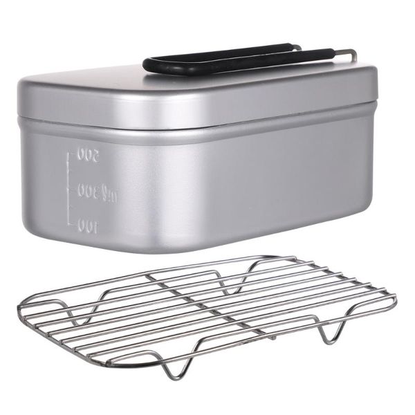 

storage bags 2pcs outdoor camping picnic portable handle container bento box