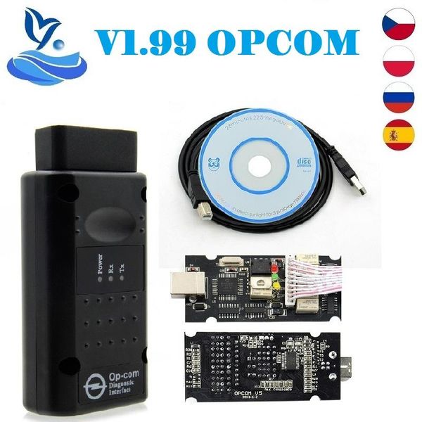

code readers & scan tools opcom 1.99 for 10pcs est op-com v1.99 canbus reader professional diagnosis pic18f458 ft232r 2021