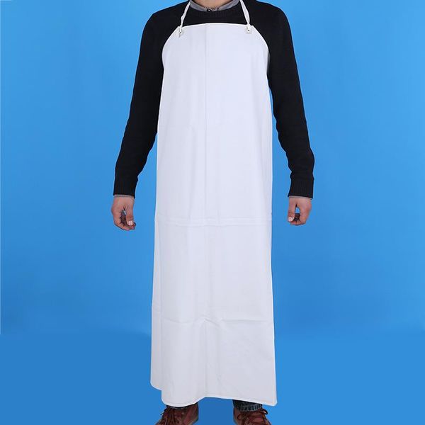 

aprons pu sleeveless apron labor protection food factory waterproof and oil resistant long skin cut