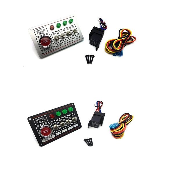 

parts 12v ignition switch panel engine push button led toggle racing auto