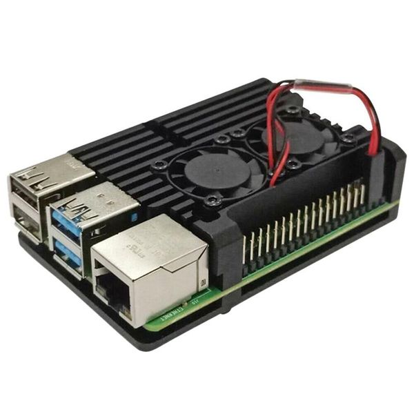 

lapcooling pads for raspberry pi 4b latest cnc aluminum alloy case enclosure with fan ca