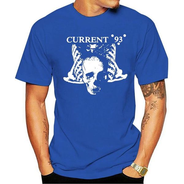 

men's t-shirts reprint current 93 shirt 1988 vintage t neofolk band, White;black
