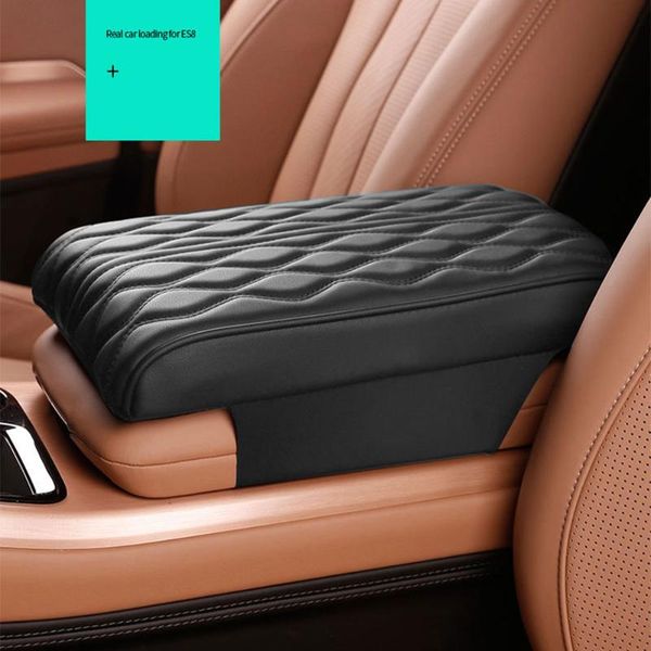 

car organizer center console pad stripe memory foam vehicle heightening armrest pillow cushion universal fit for most 4 colors