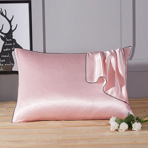 

pillow case 2pc silk ice mulberry pillowcase cover square plain color home )