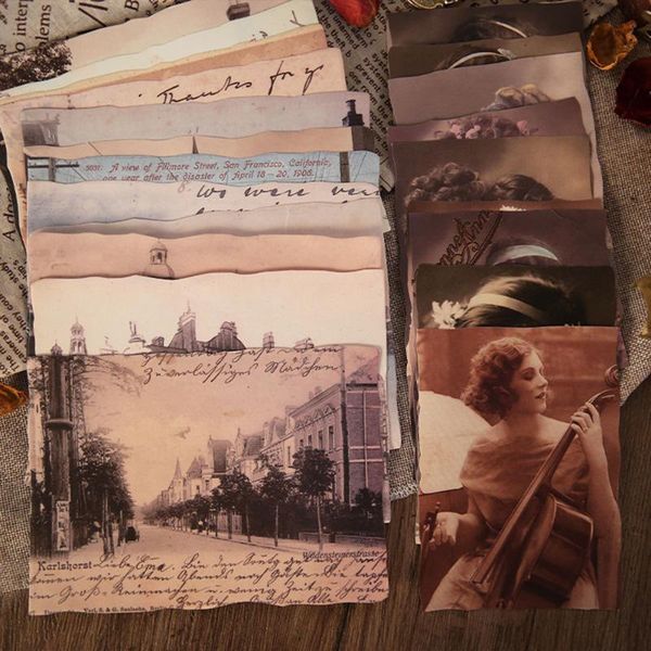 

other arts and crafts 24 sheets time stamp plants writable material paper junk journal planner scrapbooking vintage decor diy craft backgrou