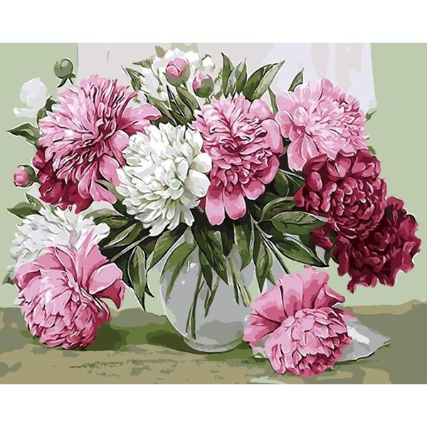 

paintings flowers vase flower 60x75cm diy painting by numbers acrylic colorful hand painted oil paint for home decor art