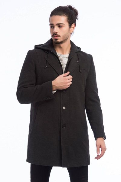 

men's jackets dewberry male anthracite overcoat-1020001 p8342.., Black;brown