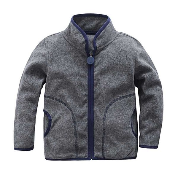 

spring autumn children kids hoodies sweatshirts baby girls boys polar fleece soft 211110, Black