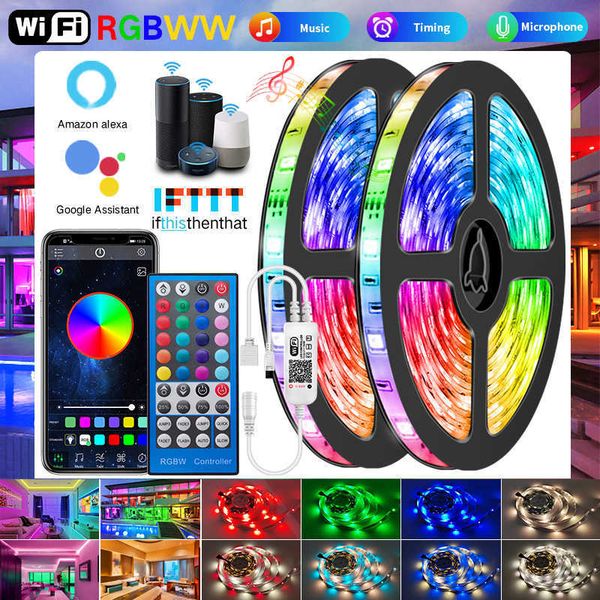 

wifi rgbww led strips lights 5050 2835 bluetooth l